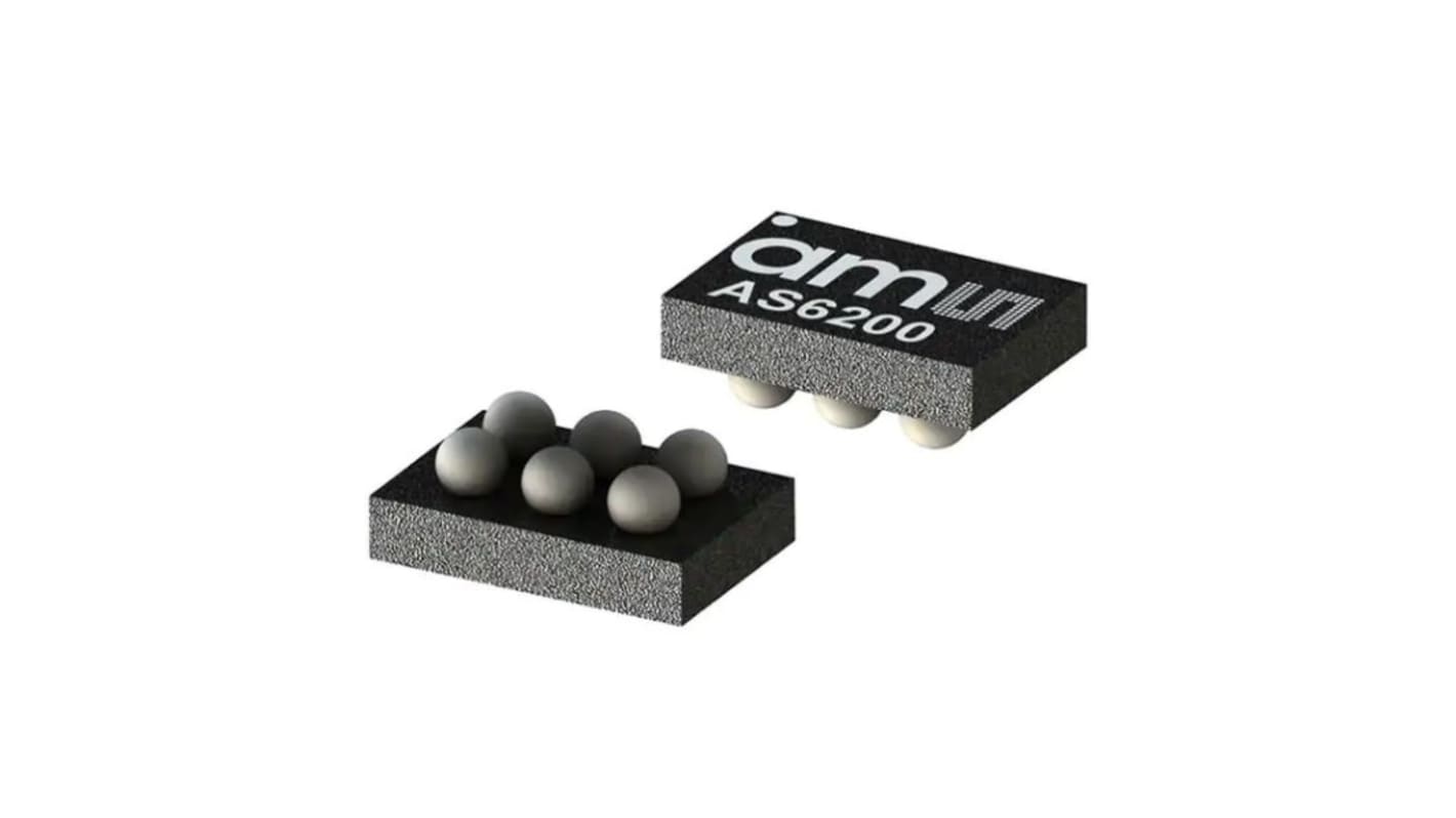 ams OSRAM Temperature and Humidity Sensor, Digital Output, Surface Mount, I2C, ±0.8°C, 6 Pins