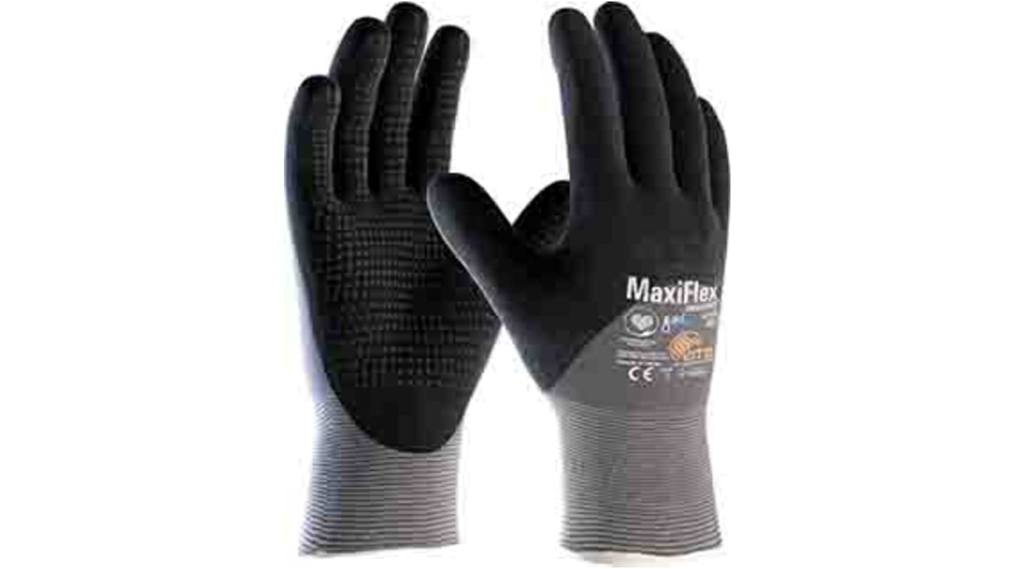 ATG MaxiFlex Endurance Grey Nylon, Spandex General Purpose Heavy Handling Gloves, Size 6, Nitrile Foam Coating