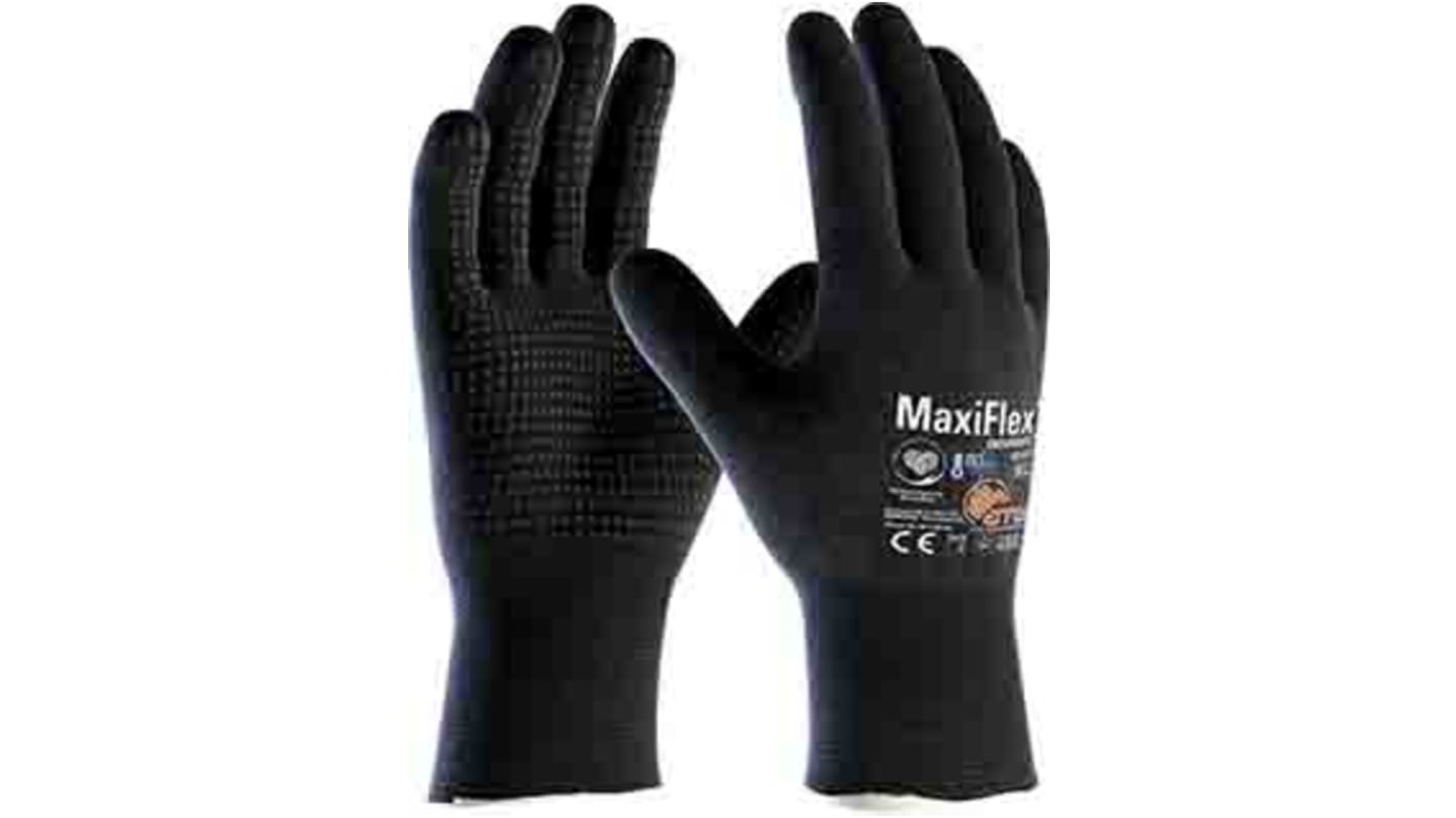 ATG MaxiFlex Handsker til groft arbejde, Elastan, Nylon, Nitril-skum, Sort, Allround, 9, 4131A, EN388:431