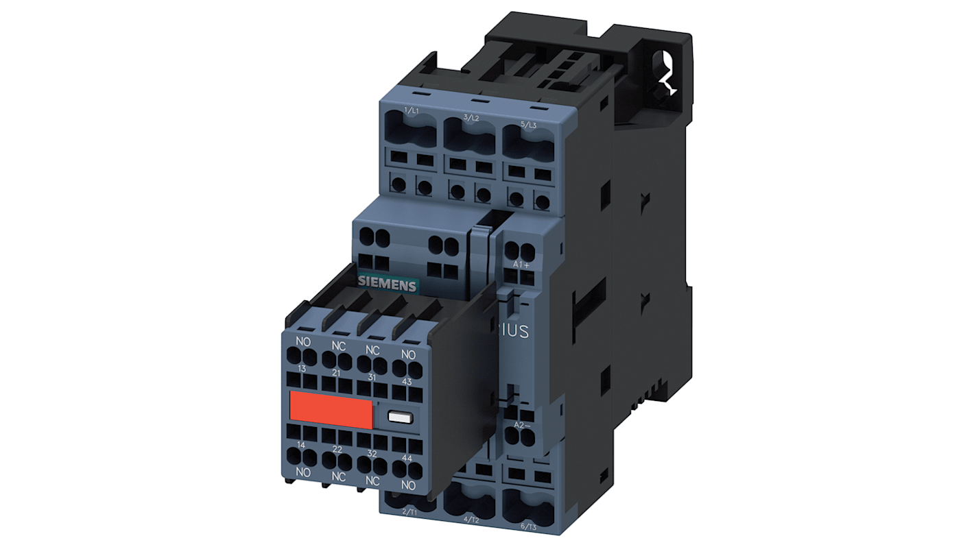 Siemens SIRIUS Leistungsschütz, 3 -polig 15 kW 2 Schließer + 2 Öffner Umkehrend