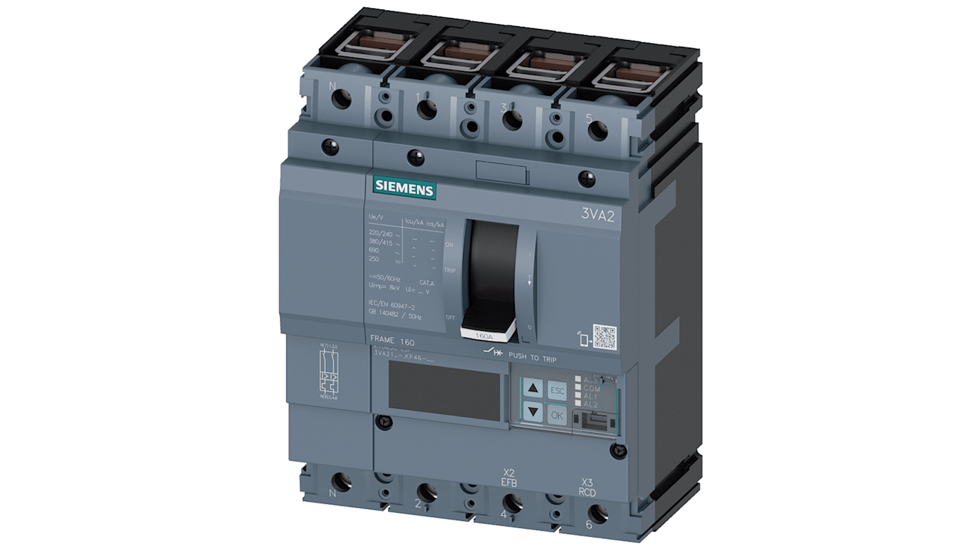 Siemens SENTRON 5SJ4 MCB, 1P, 32A Curve B, 400V AC, 60V DC, 14 kA Breaking Capacity