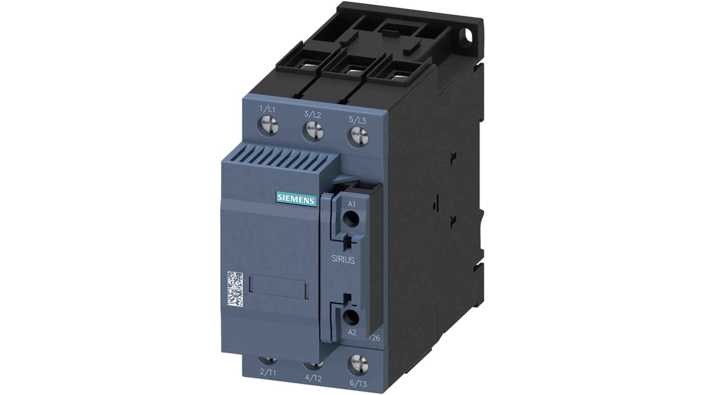 Stycznik 20 → 33 V AC/DC Siemens styki: 3 72.2 A 2NC 3RT2636-1NB35