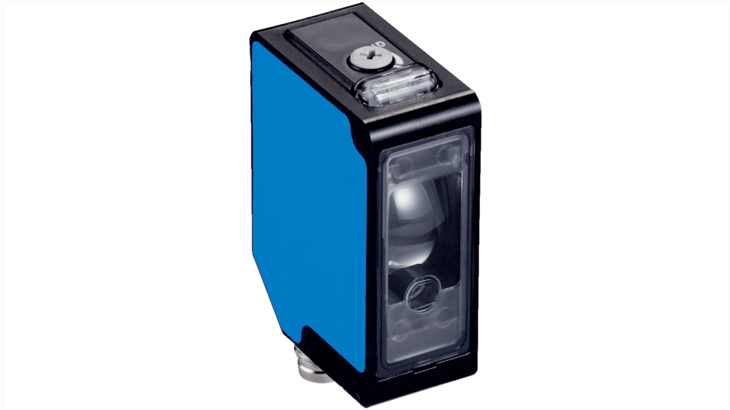 Rs-Online Sensore fotoelettrico Rettangolare SICK a soppressione di sfondo rilevamento 200 mm → 2 5 m. uscita PNP