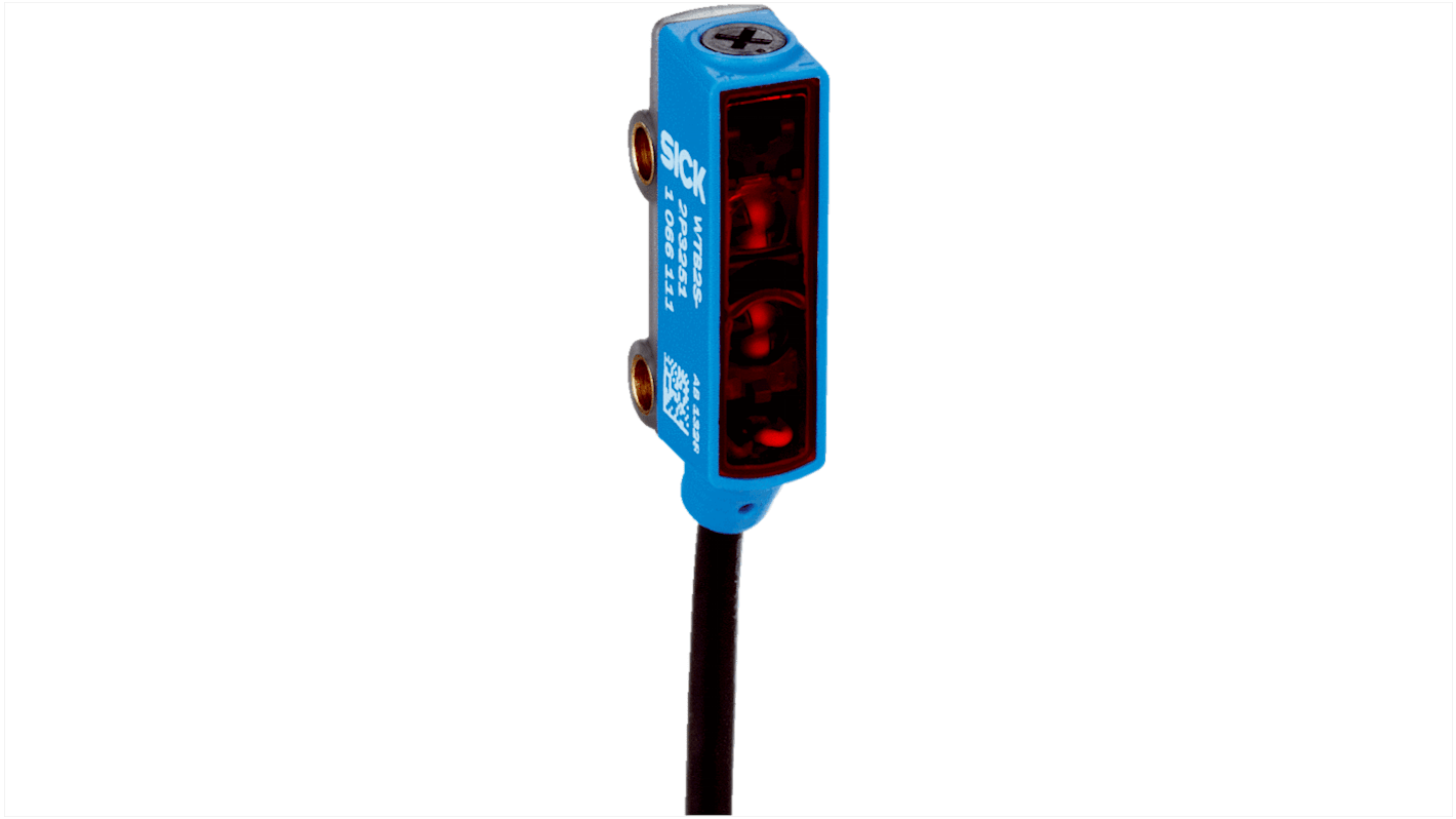 Rs-Online Sensore fotoelettrico Rettangolare SICK a soppressione di sfondo rilevamento 1 mm → 150 mm uscita NPN