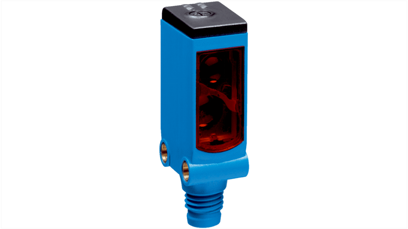 Rs-Online Sensore fotoelettrico Rettangolare SICK a soppressione di sfondo rilevamento 4 mm → 120 mm uscita PNP