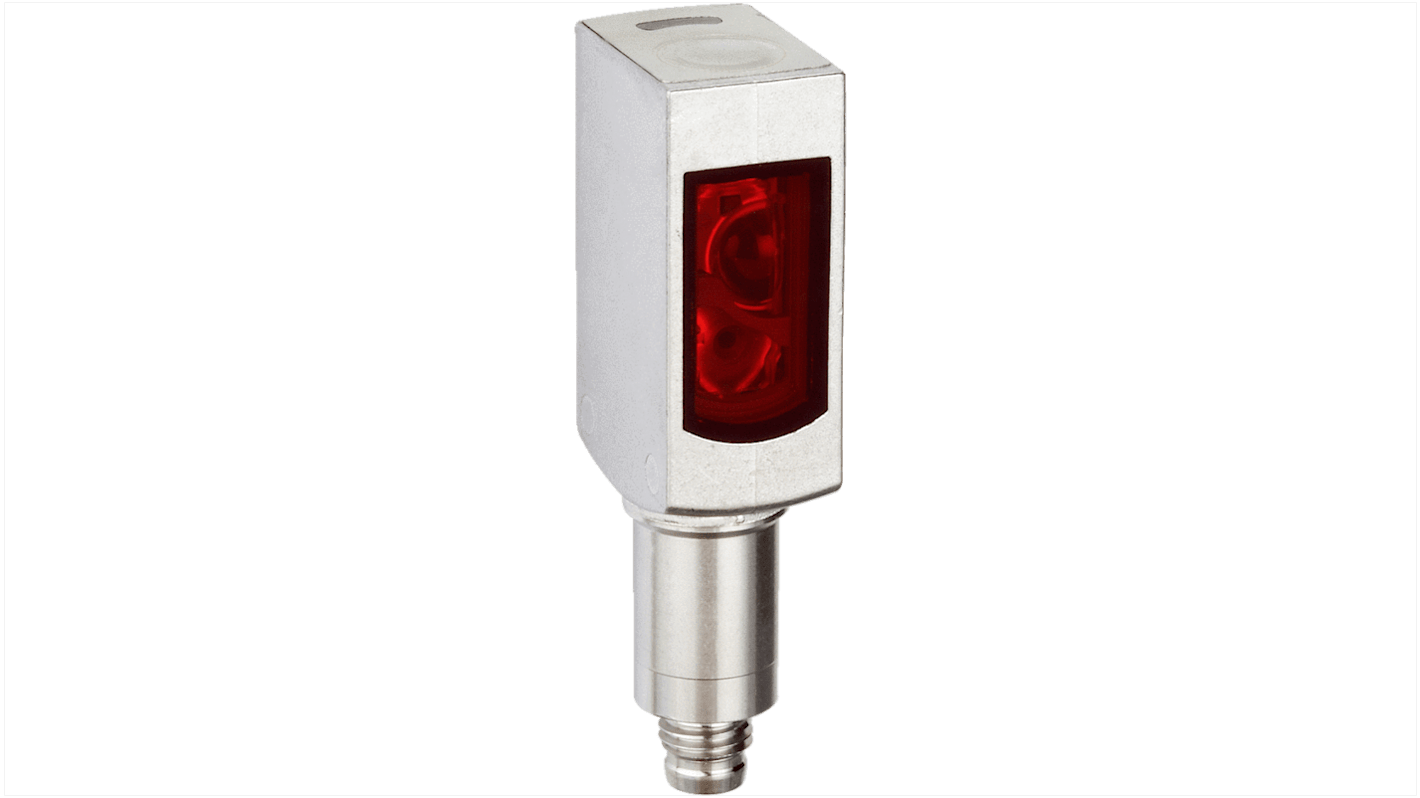 Rs-Online Sensore fotoelettrico Rettangolare SICK a soppressione di sfondo rilevamento 25 mm → 300 mm uscita PNP
