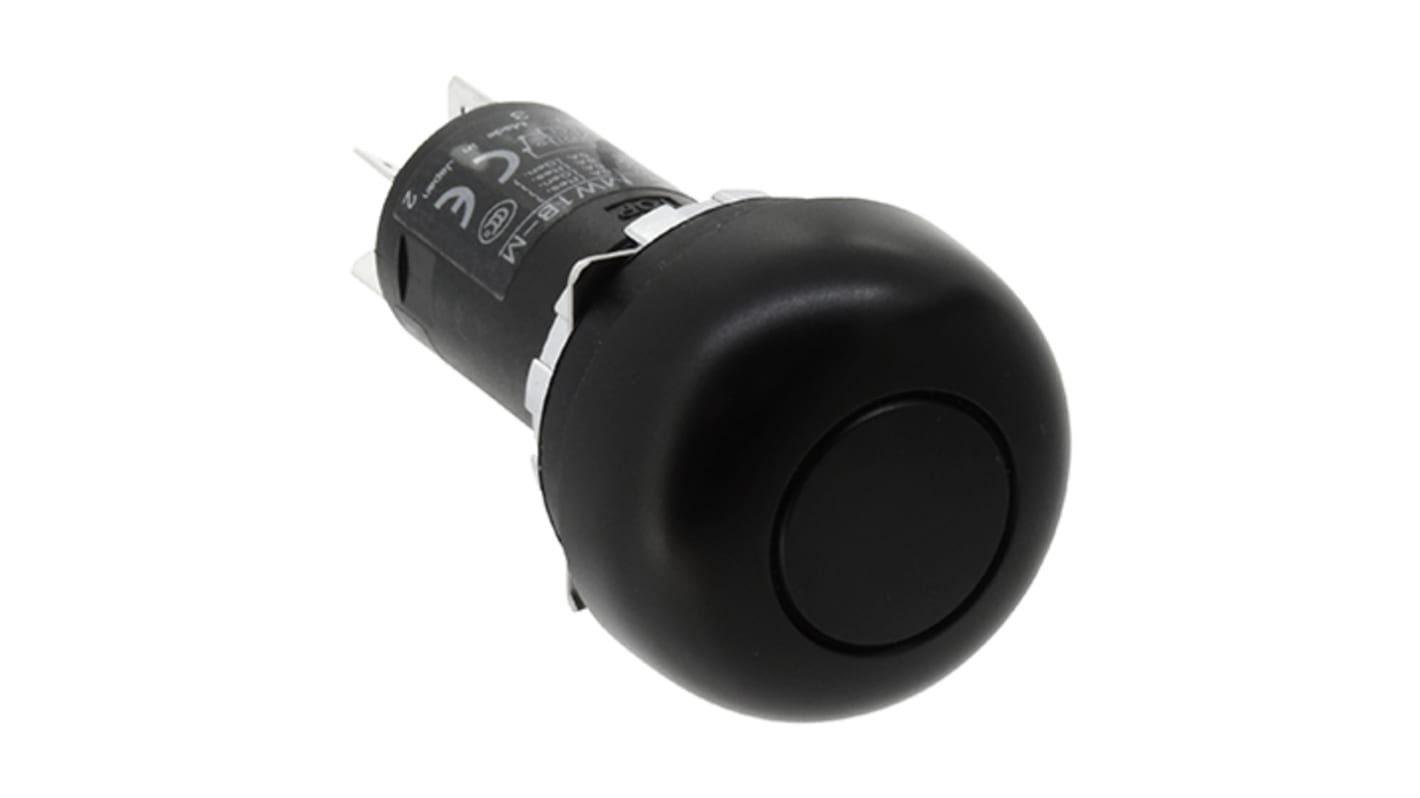 Idec Push Button Switch, Latching, Panel Mount, DPDT, 24 → 110V, IP66