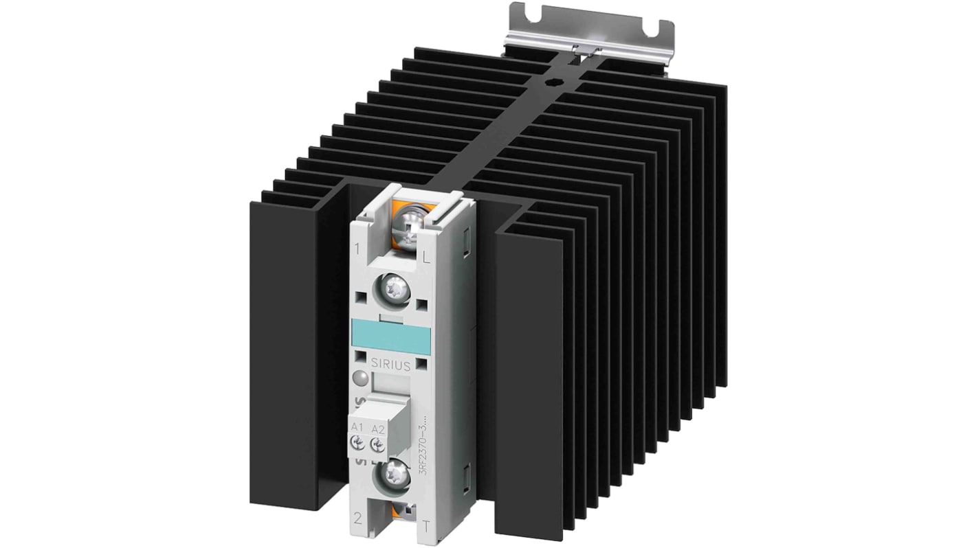 Relè a stato solido 3RF2370-3AA06, Fissaggio a vite, 70 A, 600 V, c.c., SPST SIRIUS 3RF 3RF2