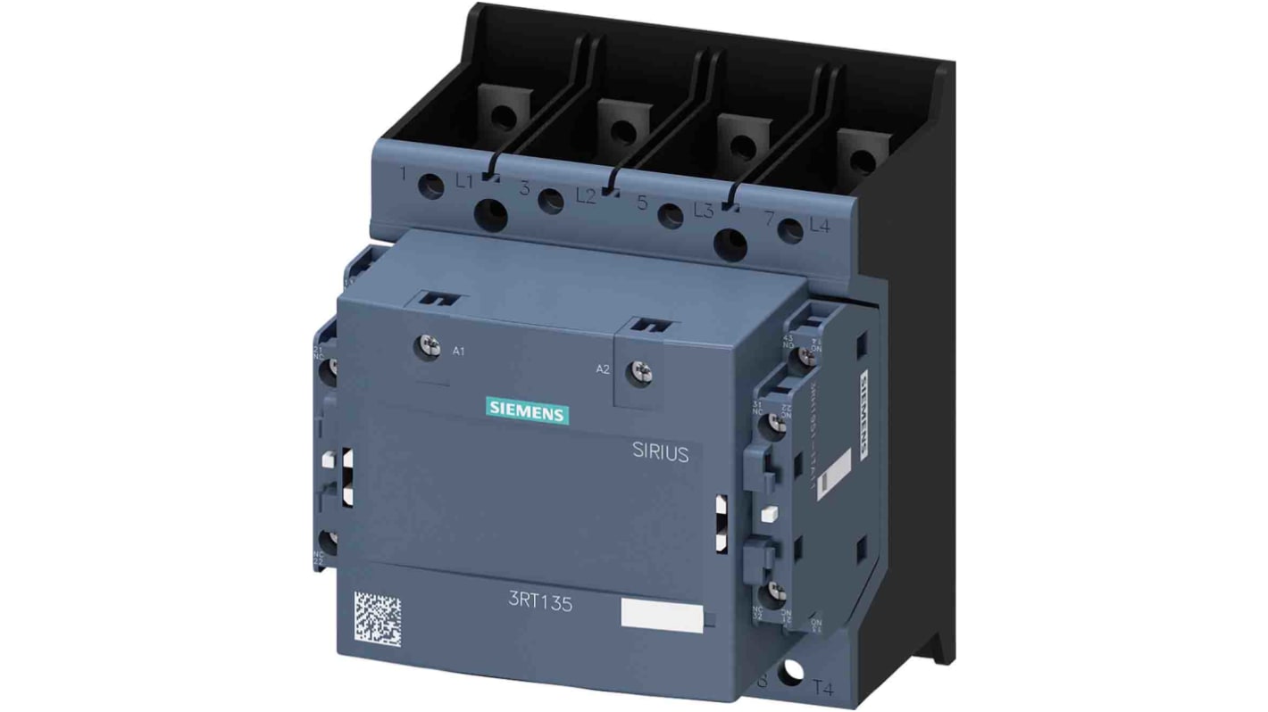 Stycznik 250 V AC Siemens styki: 4 75 kW 200 A 4NO 3RT1355-6AP36