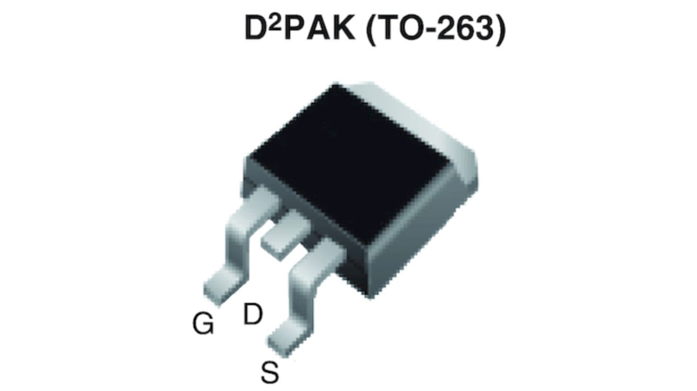 Vishay N沟道MOS管, Vds=800 V, 8 A, D2PAK (TO-263), 贴片安装, 3引脚, E系列