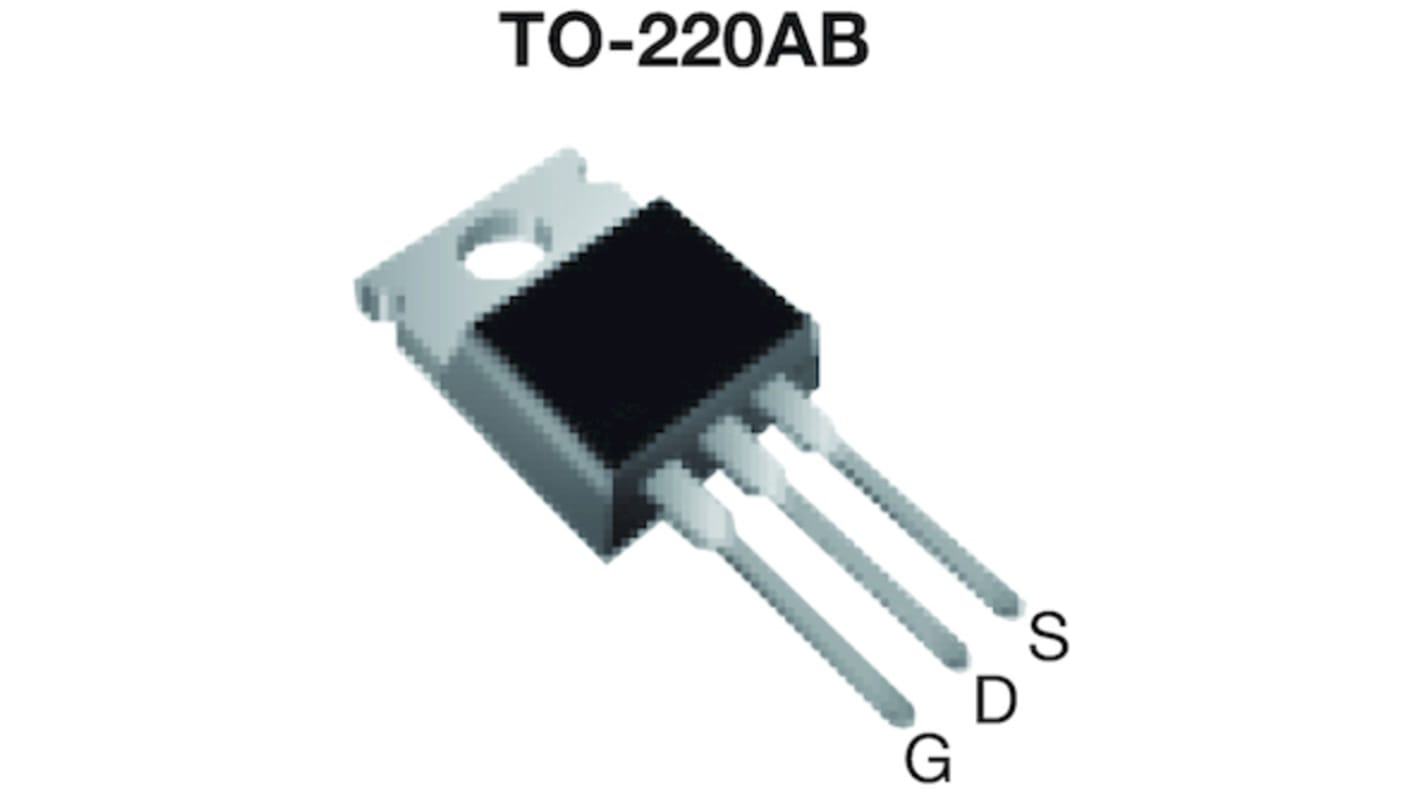 Vishay E SIHP17N80AE-GE3 N-Kanal, THT MOSFET 800 V / 15 A, 3-Pin TO-220AB