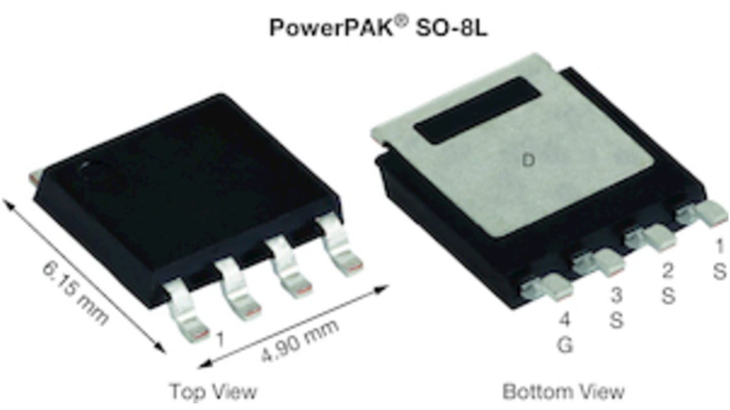 Vishay SQJ142ELP-T1_GE3 N-Kanal, SMD MOSFET 40 V / 175 A, 4-Pin PowerPAK SO-8L