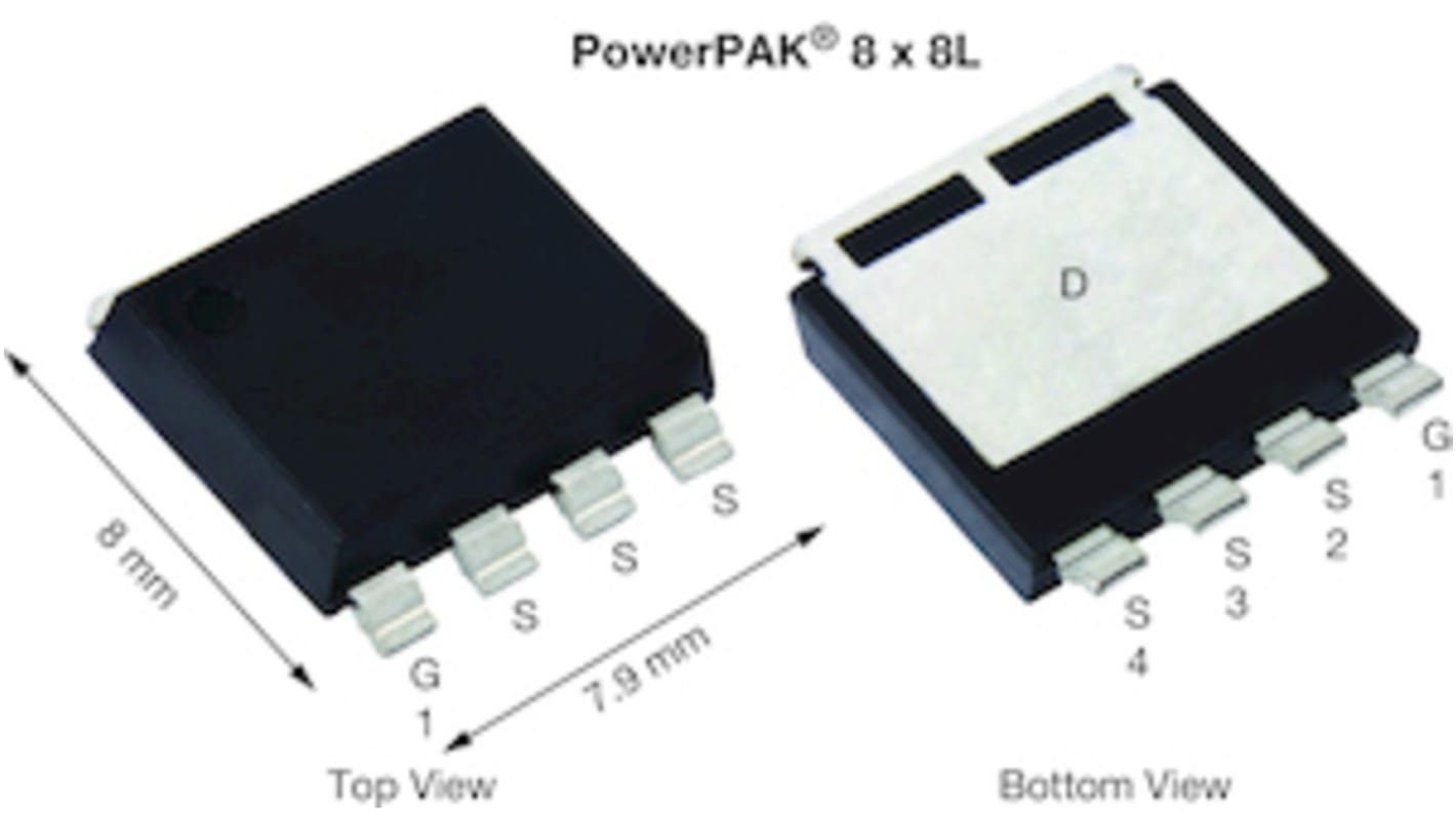 Vishay N-Channel MOSFET, 460 A, 40 V, 4-Pin PowerPAK 8 x 8L SQJQ142E-T1_GE3