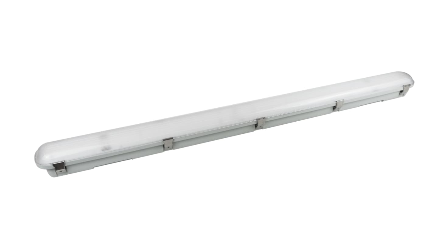 RS PRO 27W LED Batten Light 240 V Batten Damp Proof Light 1 Lamp Anti corrosive 0.6 m Long IP65