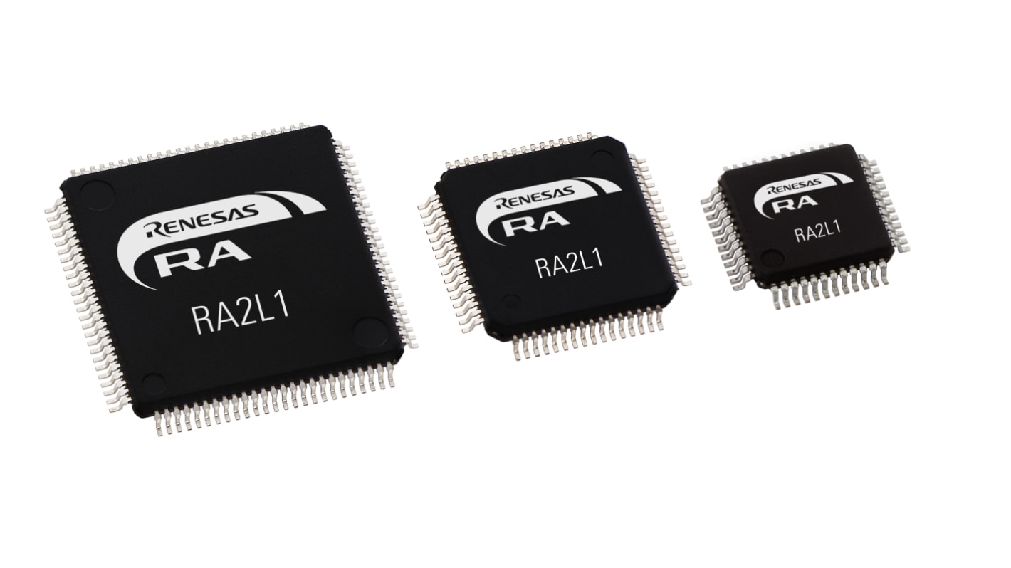ルネサス エレクトロニクス RA2L1 マイコン, ARM Cortex M23コア, 48MHz, 256 kB, フラッシュ, 48-Pin LFQFP