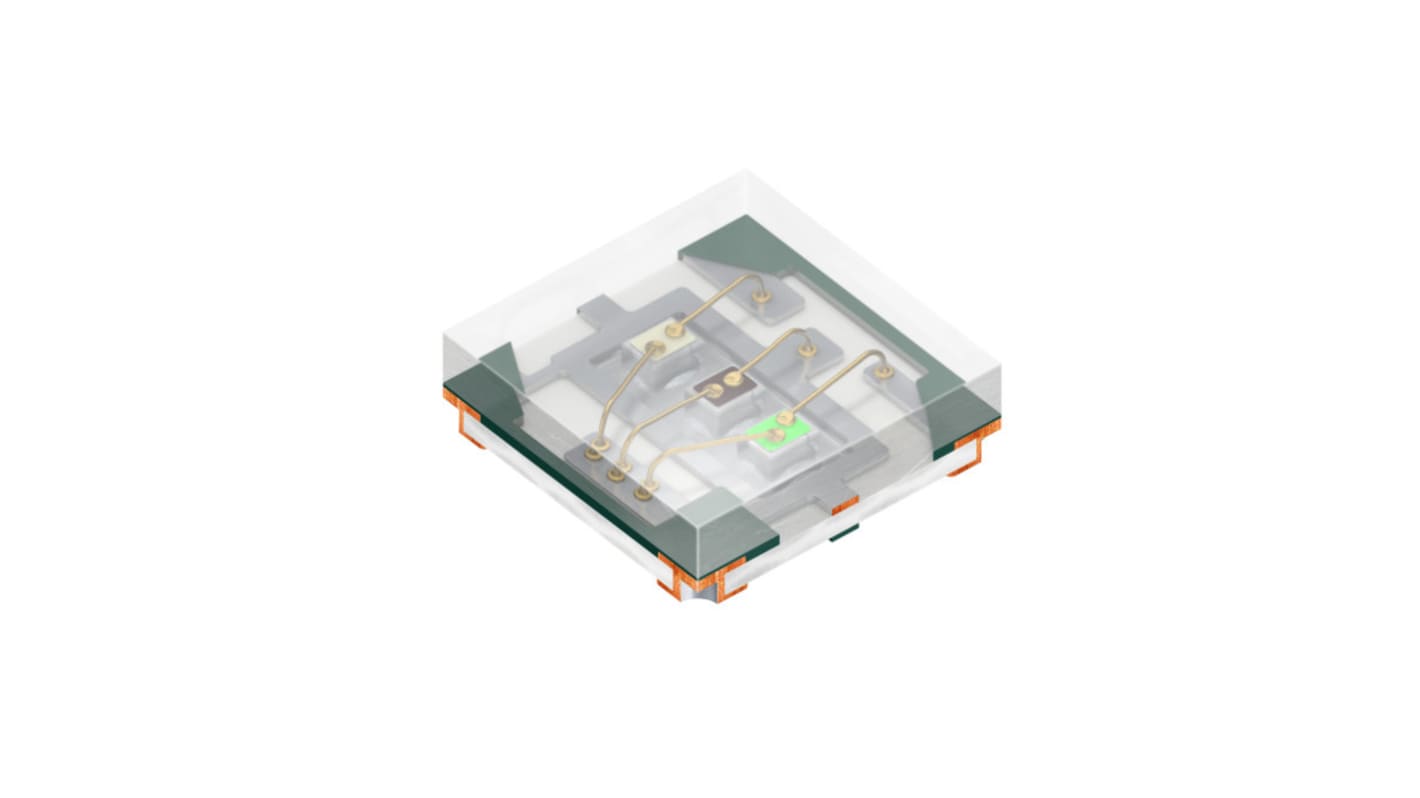 ams OSRAM2.4 V RGB LED  SMD, LTRB R37G LTRBR37G-4R4S-0125-0