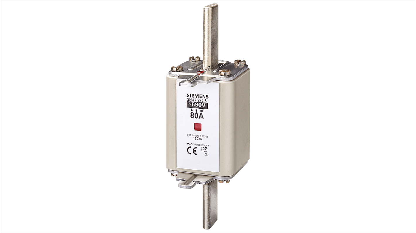 Siemens 80A Centred Tag Fuse, NH2, 690V