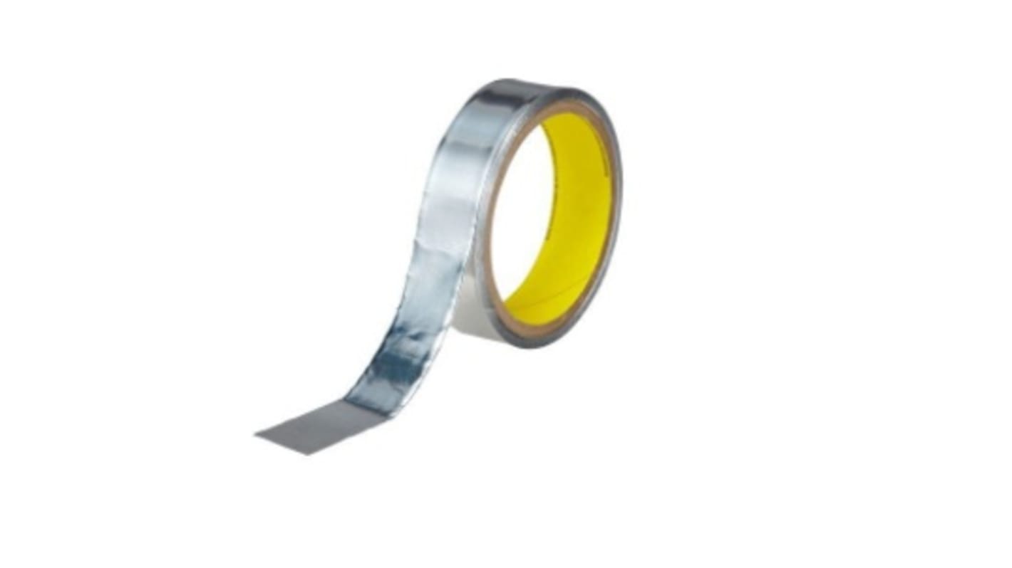 3M 425 Non-Conductive Aluminium Tape, 25mm x 10m