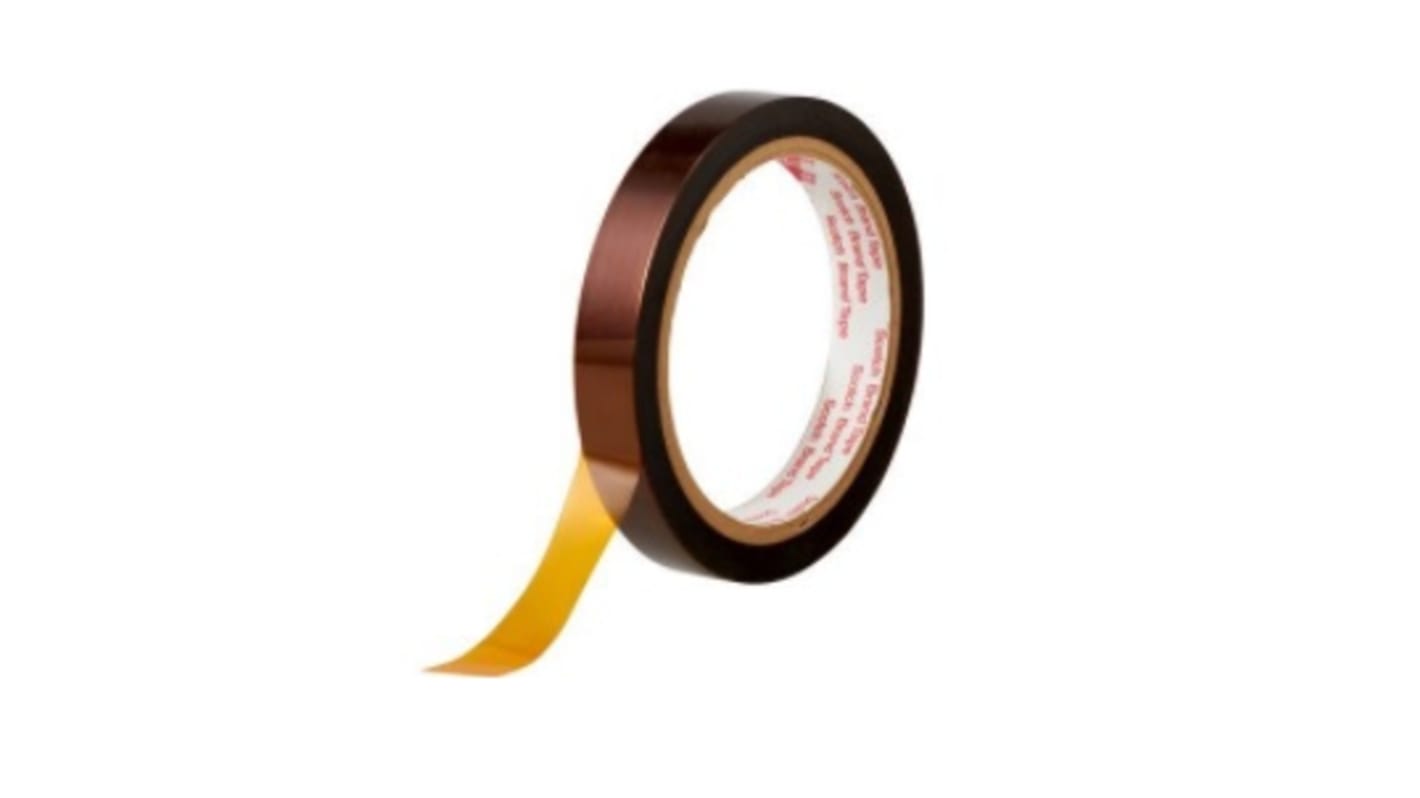 3M Amber Polyimide Film Electrical Tape, 12.7mm x 33m