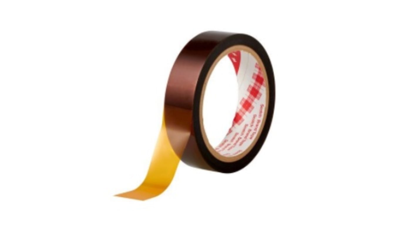 3M Amber Polyimide Film Electrical Tape, 19.1mm x 33m