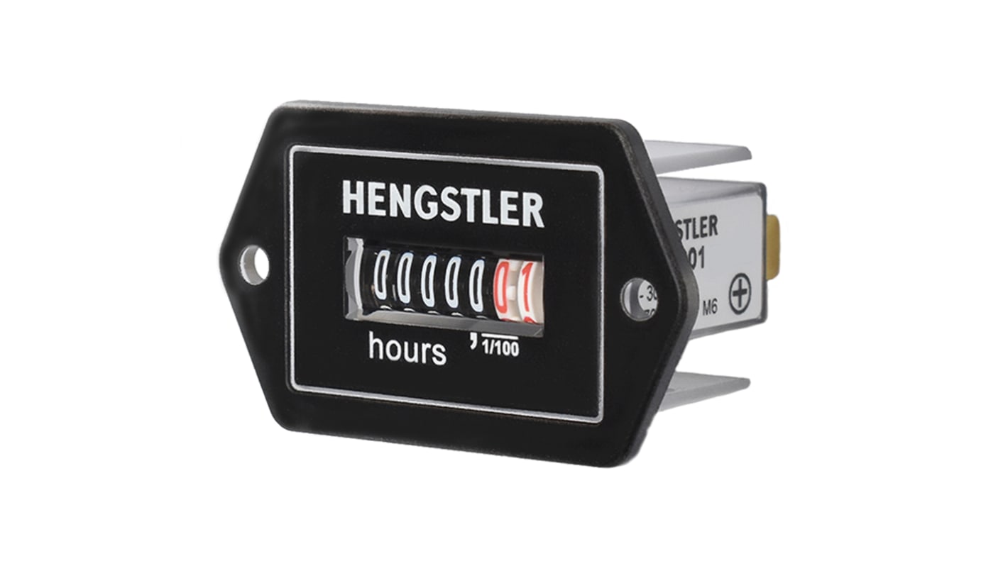 Hengstler Hour Meter, 7 Digit Mechanical, 5 → 30 V dc