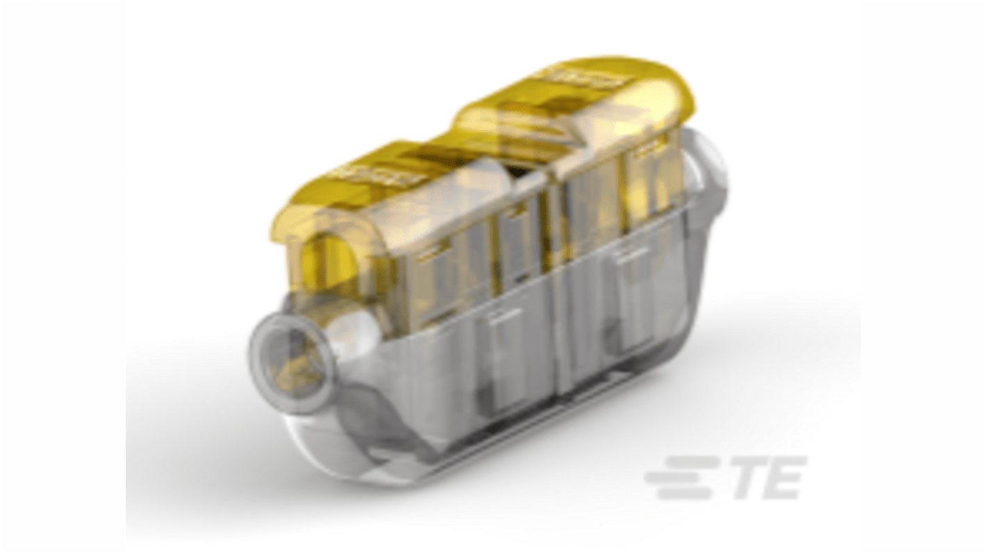 TE Connectivity 2213600-7 Kabelspleißverbinder, Wire Splice, Gelb, 12 → 14 AWG, Ø 12.8mm, Ges.L 48mm, 14AWG max.