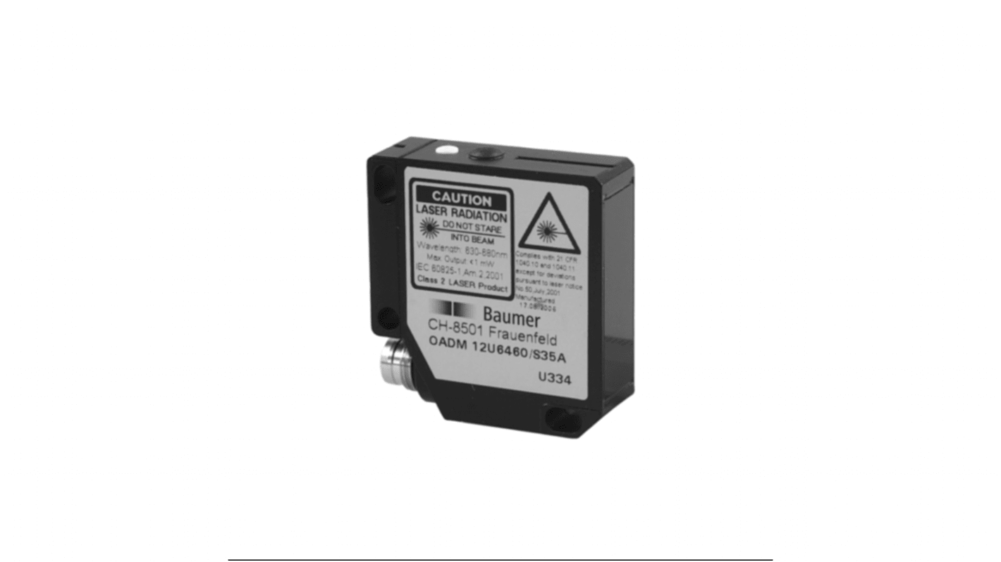 Baumer Distance Photoelectric Sensor, Block Sensor, 120 mm Detection Range