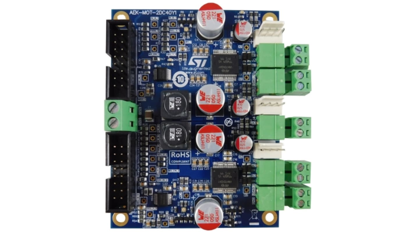 STMicroelectronics Automotive-grade Dual DC motor driver up to 35A each Current Controller for AEK-MOT