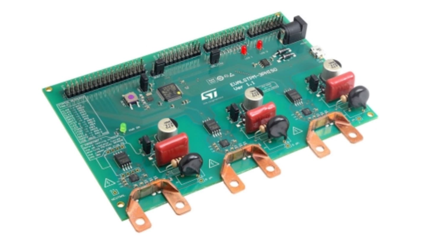 STMicroelectronics Three-phase full shunt electricity meter evaluation board based on STPMS2, STISO621W and STM32F413RH