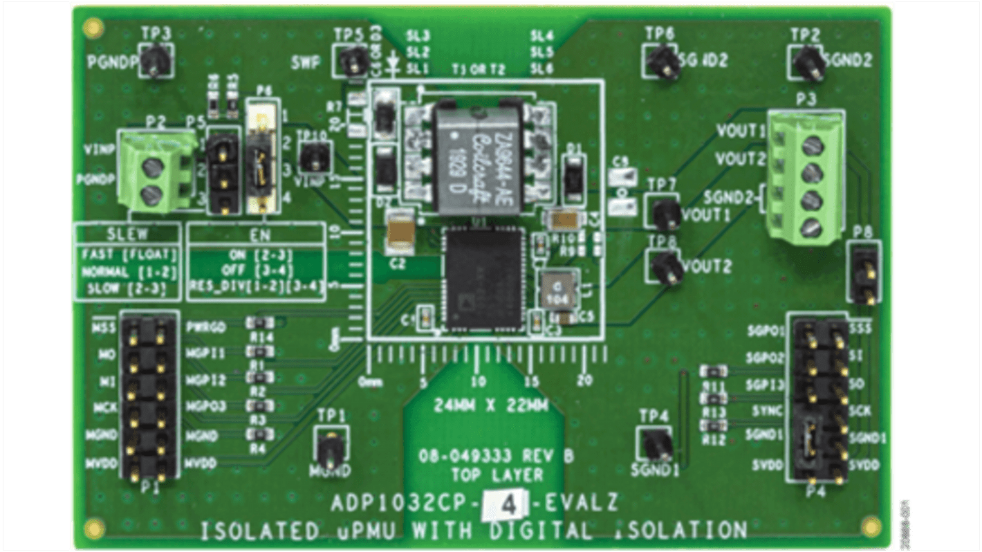 Analog Devices Evaluation Board for the ADP1032ACPZ-2 Digital Isolator for ADP1032ACPZ-2 for ADP1032ACPZ-2