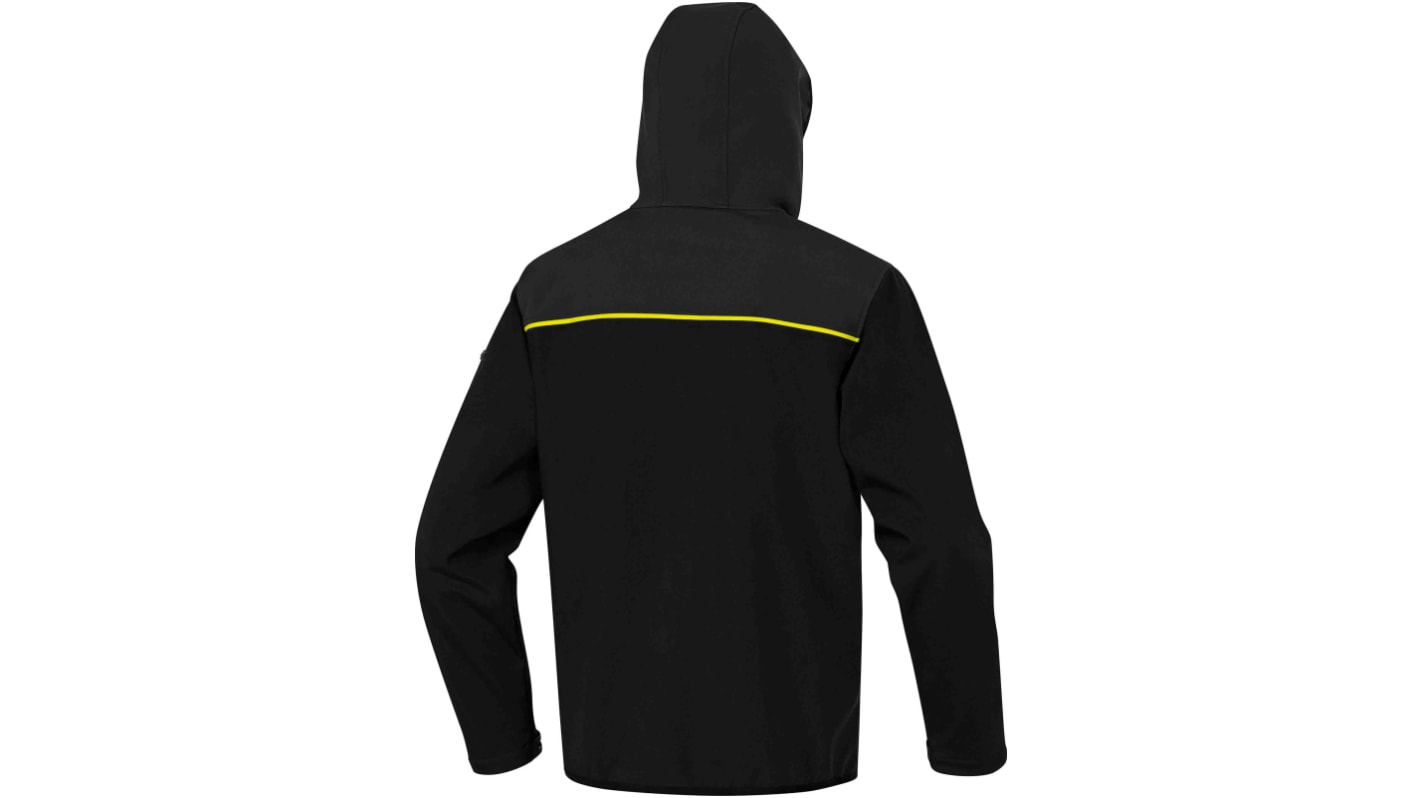 Veste Softshell Elasthanne, polyester Unisexe Delta Plus Horten 2, Noir/Vert/Blanc/Jaune, XXL