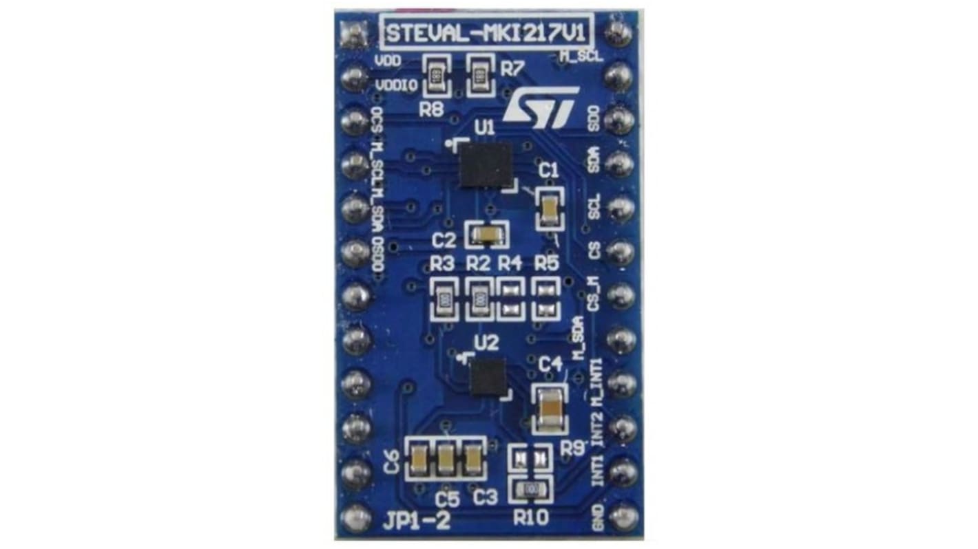 STMicroelectronics MEMS单片机开发板, Adapter board for standard DIL24 socket based on LSM6DSOX and LIS2MDL in sensor hub mode