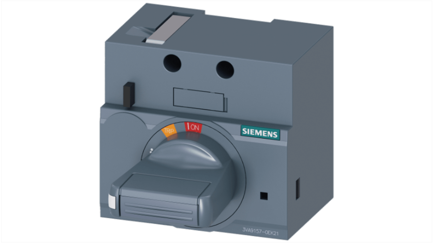 Servomotor, řada: 3VA91, pro použití s: 3VA1 100/160 Šedá rukojeť, délka: 70mm IP30 Siemens, rozsah: SENTRON