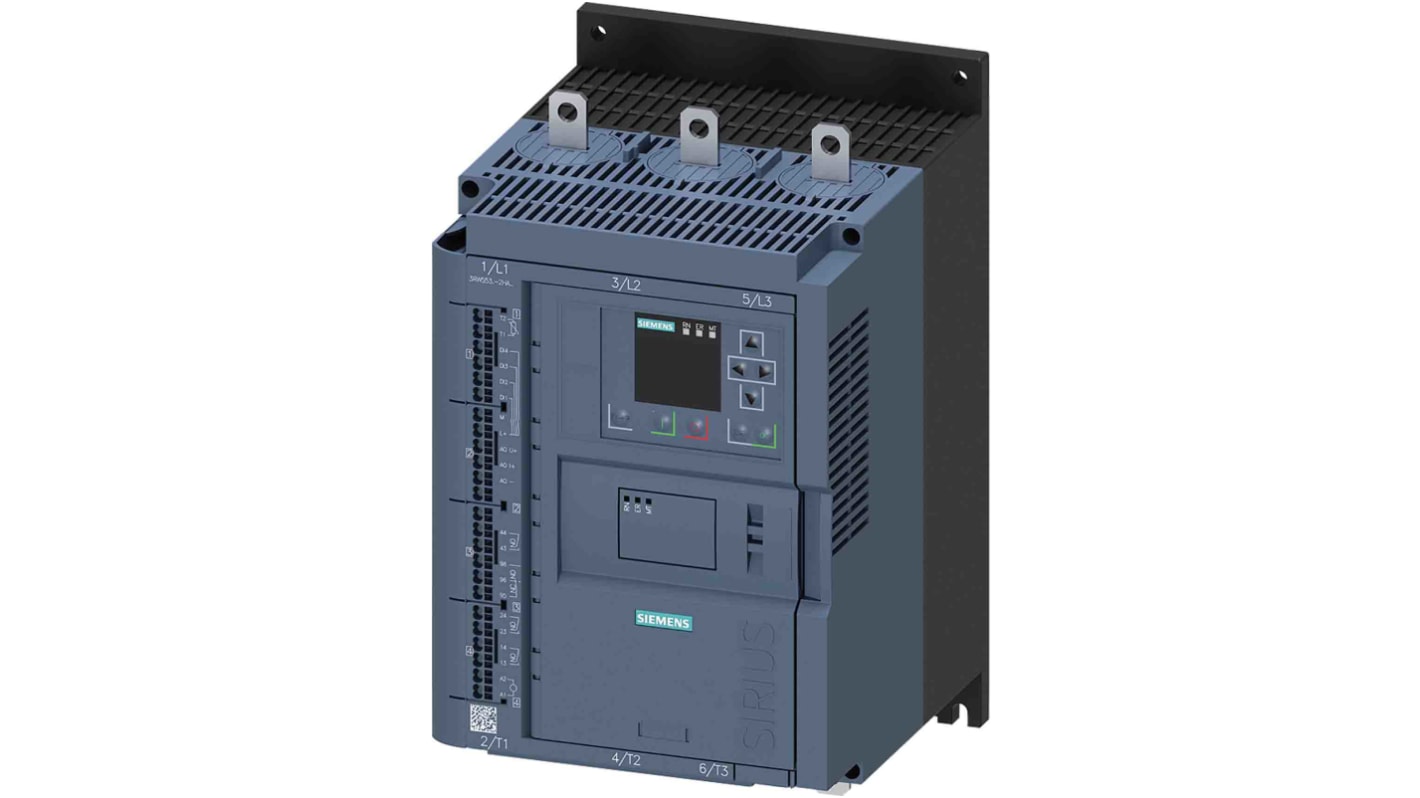 Siemens SIRIUS 3RW Motor Starter, , 110 kW, 480 V ac, 3 Phase