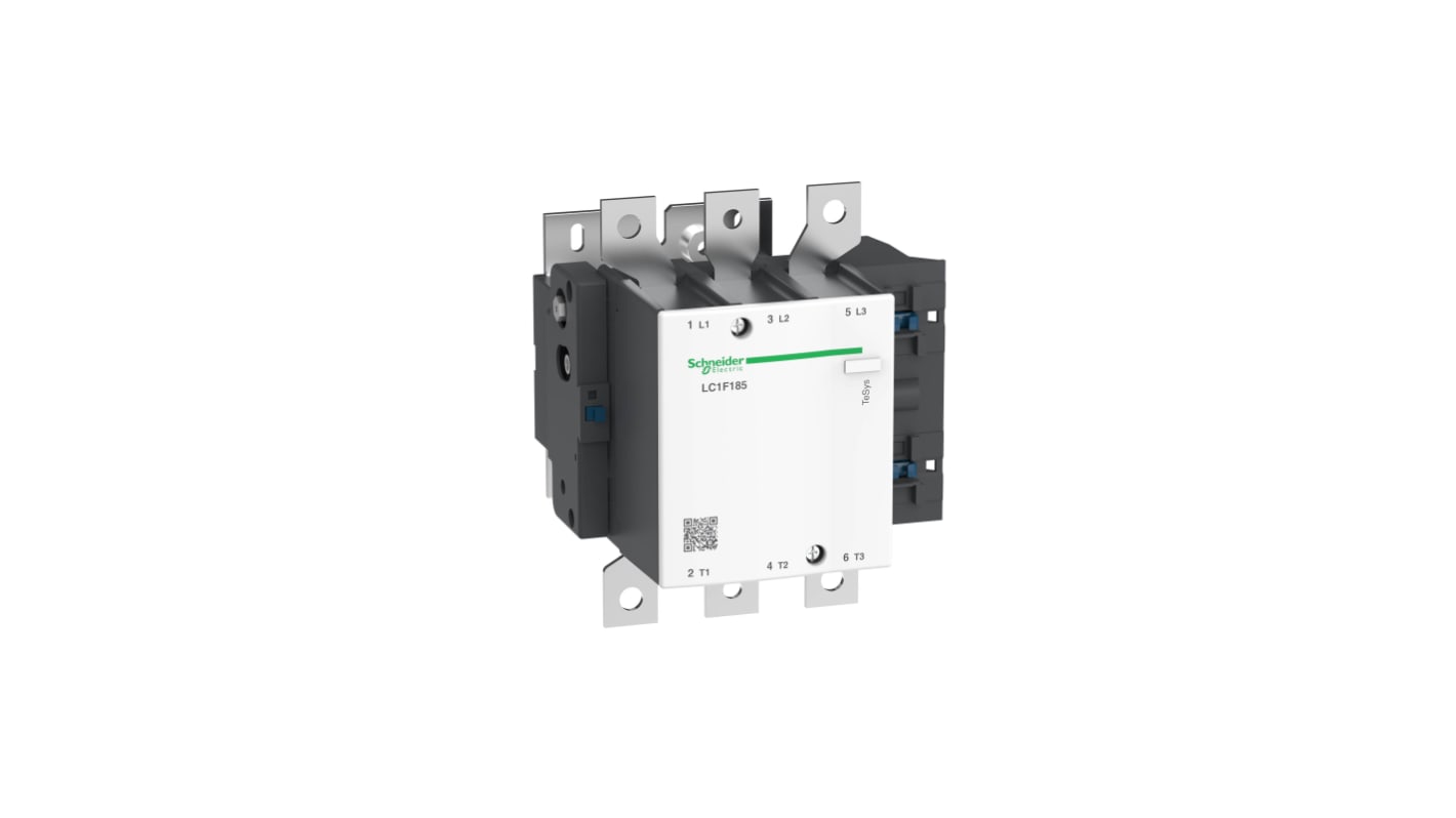 Schneider Electric TeSys F Contactor, 24 V dc Coil, 3-Pole, 185 A, 110 kW, 3NO