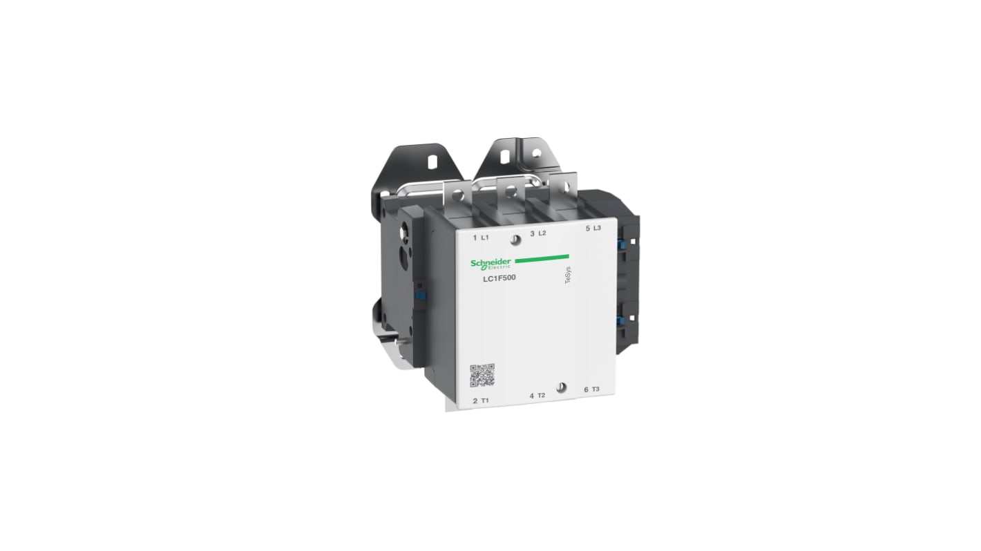 Schneider Electric TeSys F Contactor, 230 V ac Coil, 3-Pole, 500 A, 335 kW, 3NO