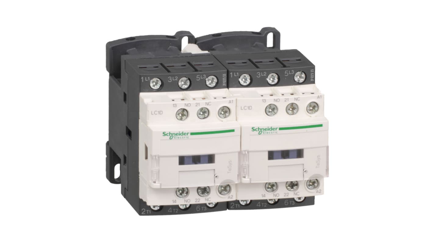 Stycznik 240 V AC Schneider Electric styki: 3 15 kW 25 A 1NC + 1NO LC2D25U7