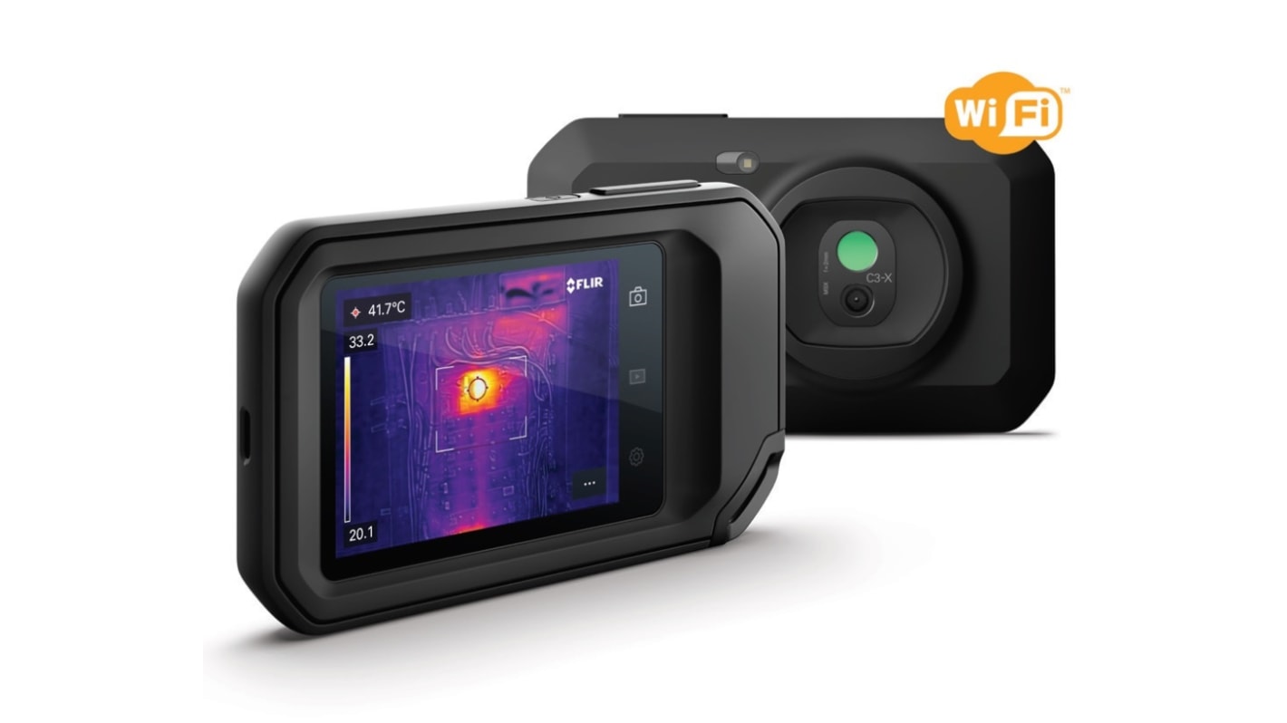 FLIR C3-X Thermal Imaging Camera with WiFi, -20 → +300 °C, 128 x 96pixel Detector Resolution