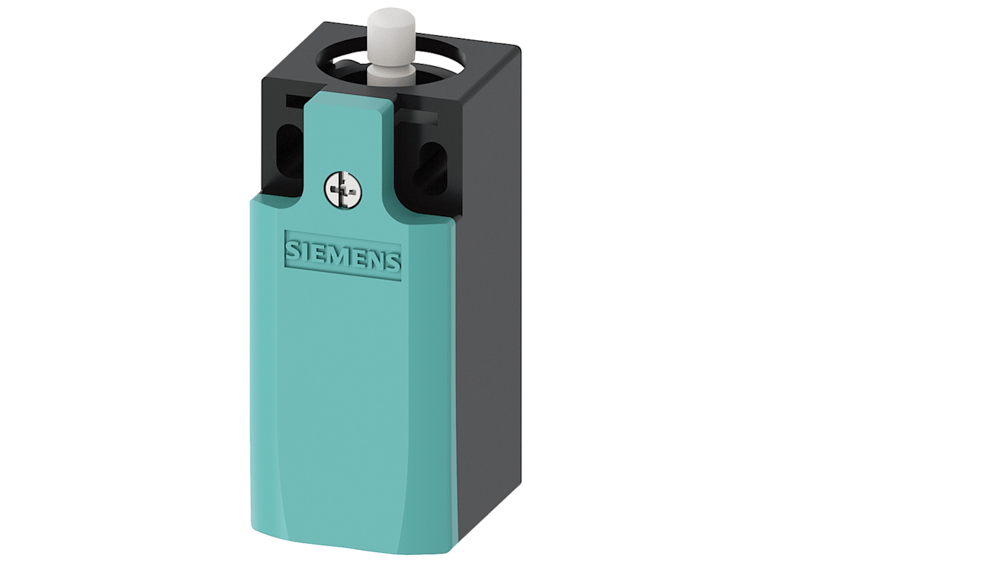 Siemens 3SE5 Series Round Plunger Limit Switch, 1NC/1NO, IP66, IP67, Metal Housing, 400V ac Max, 4A Max