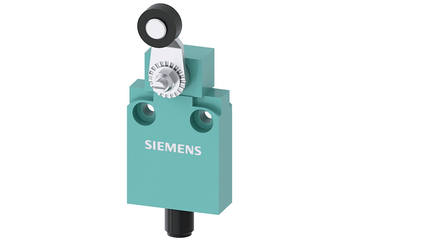 Interrupteur de fin de course Siemens 3SE5, Levier à galet, 1 NF / 1 NO, 3A, 400V