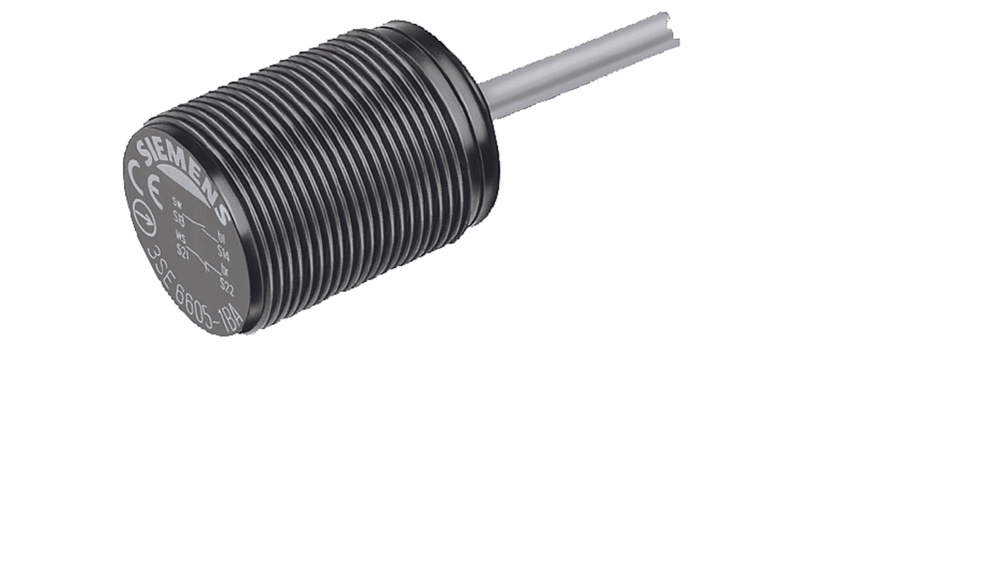 Siemens 3SE Series Magnetic Non-Contact Safety Switch, 100V ac/dc, Plastic Housing, NO/NC, M8