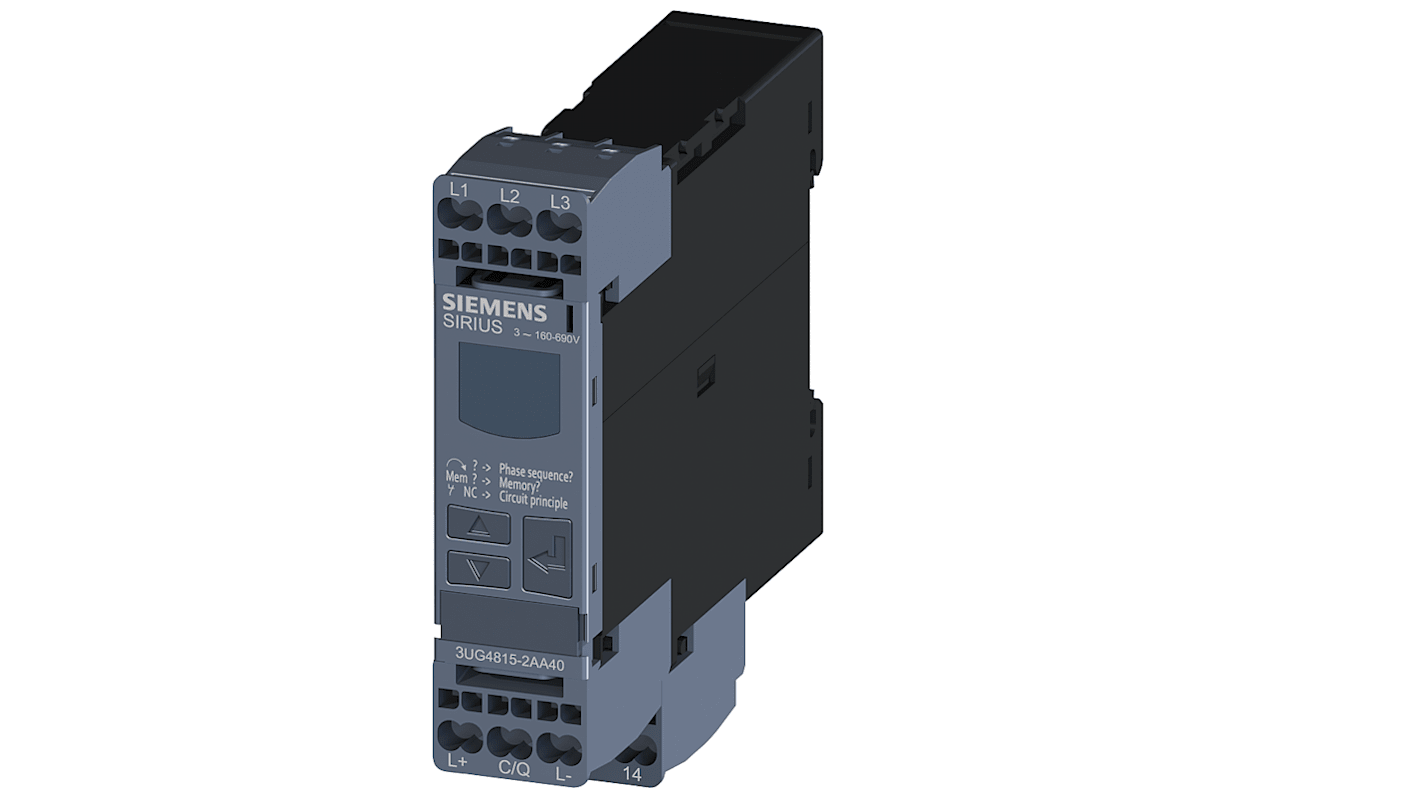 Siemens モニタリングリレー, SPDT, 3UG4815-2AA40