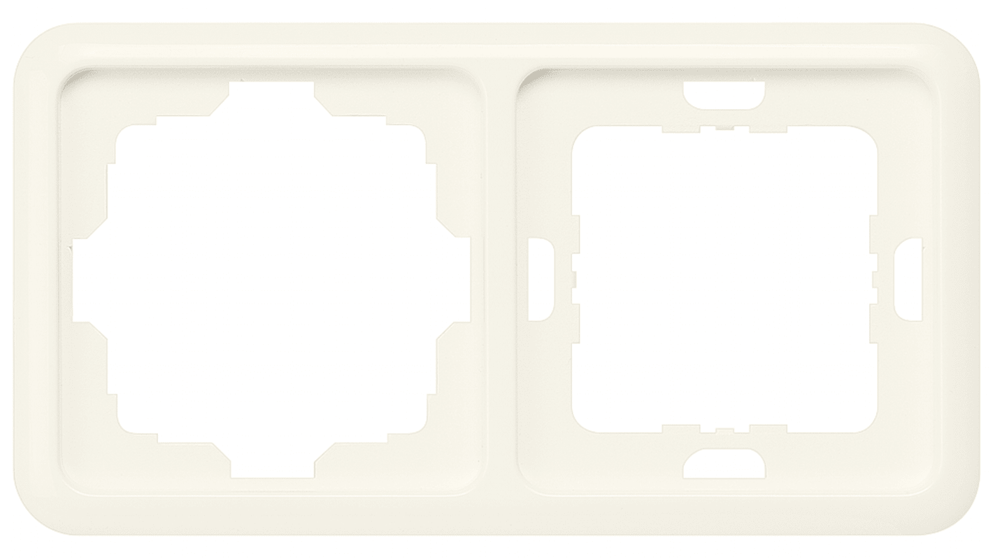 Siemens Silver 2 Gang Frame