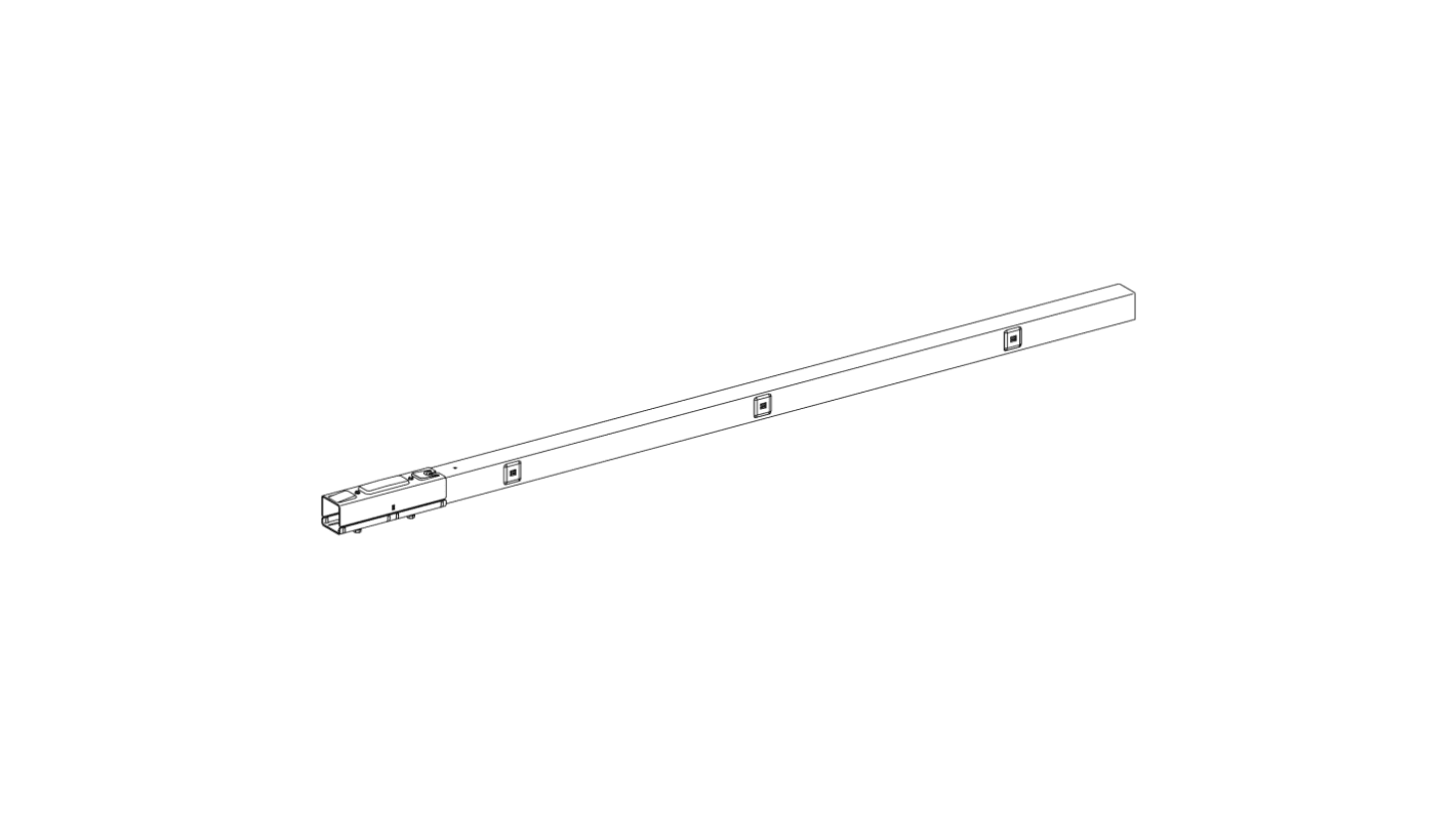 Goulotte Schneider Electric Canalis KBB, 310.0 mm x 51mm x 3m Blanc