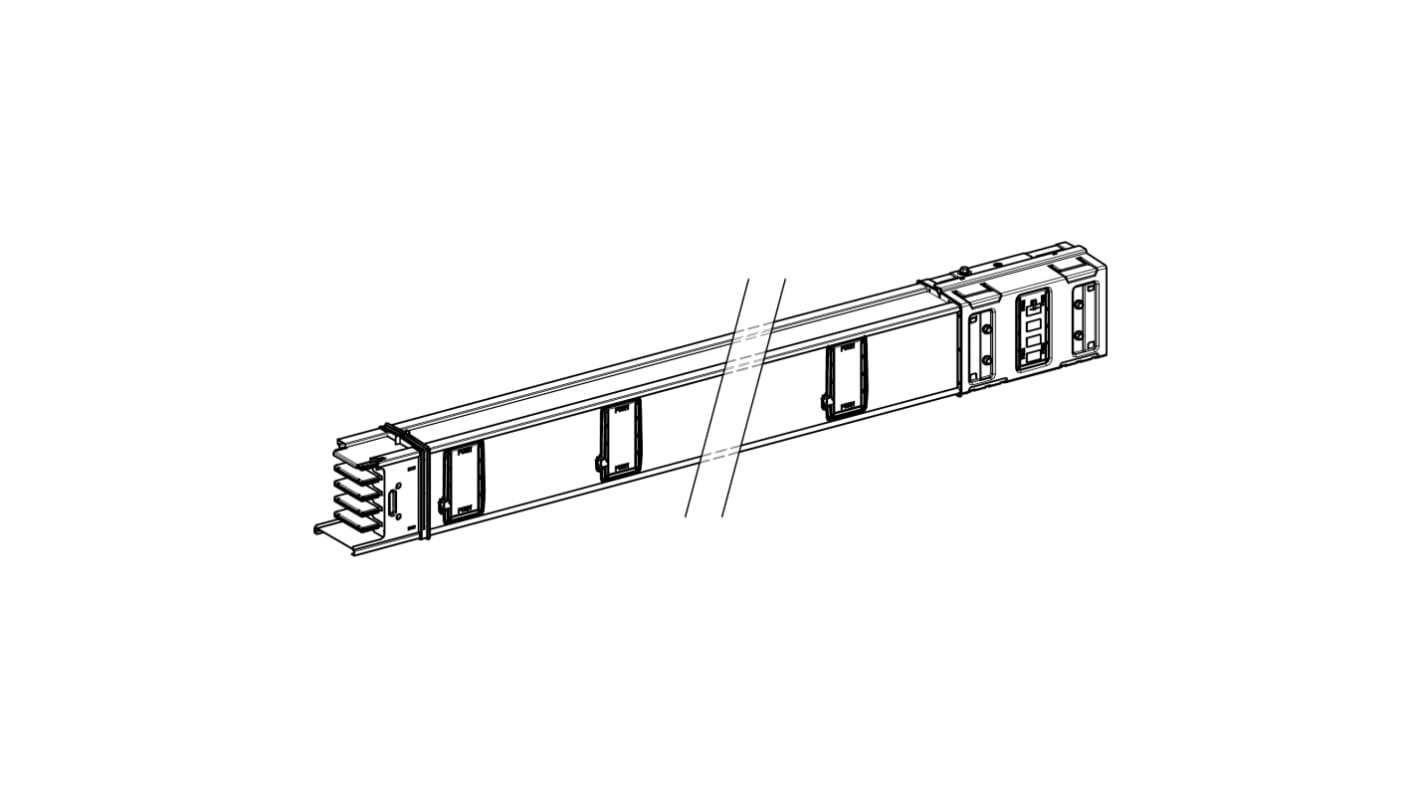 Schneider Electric Horizontal Distribution Busbar Trunking, 2m, 630A, Canalis KS Series