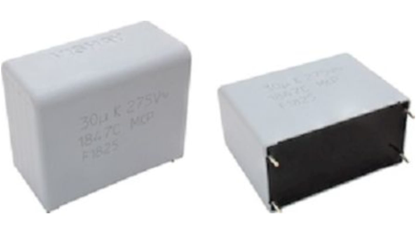 Vishay MKP1847C Polypropylene Capacitor PP, 275V dc, 10%, 30μF, Through Hole