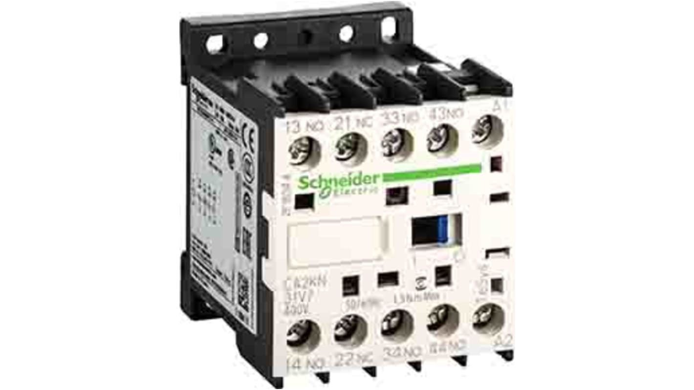 Schneider Electric Control Relay 3NO + 1NC, 110 A F.L.C, 10 A Contact Rating, 0.045 kW, 400 Vac, TeSys