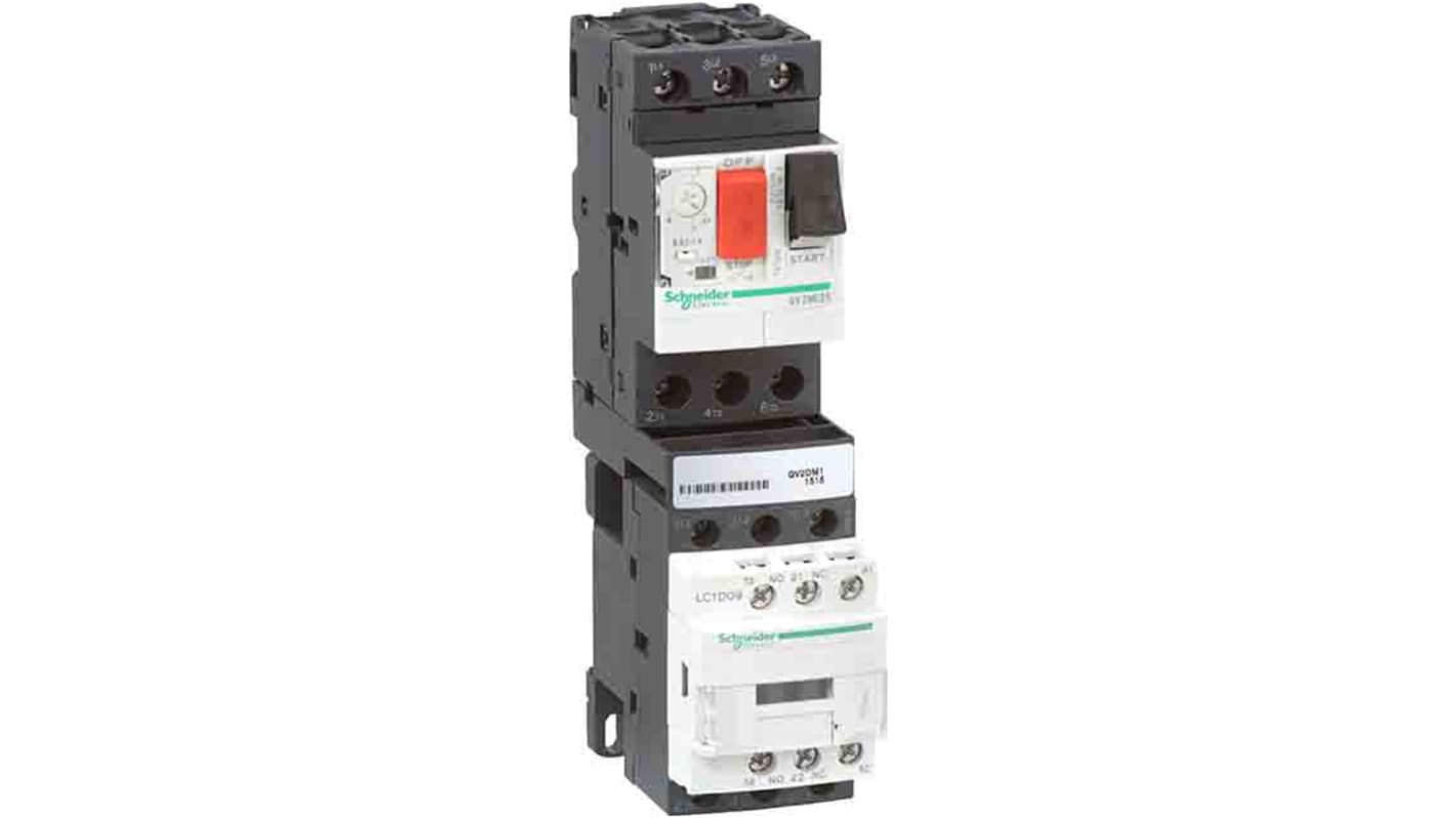 Schneider Electric TeSys Direktstarter 3-phasig 2.5 kW, 500 V ac / 4 A, Manuell