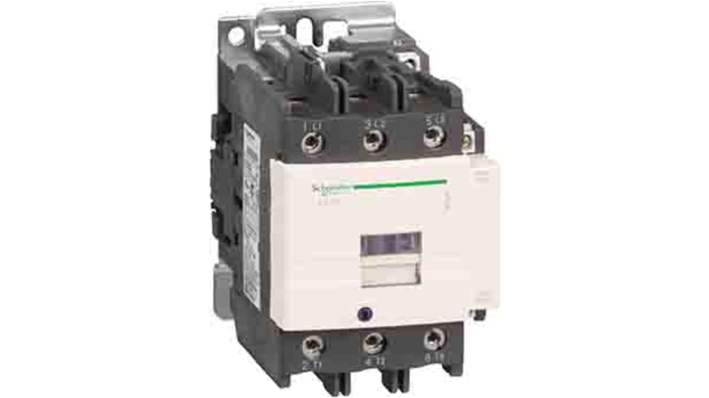 Schneider Electric TeSys D Contactor, 42 V Coil, 3-Pole, 80 A, 37 kW, 1NO + 1NC