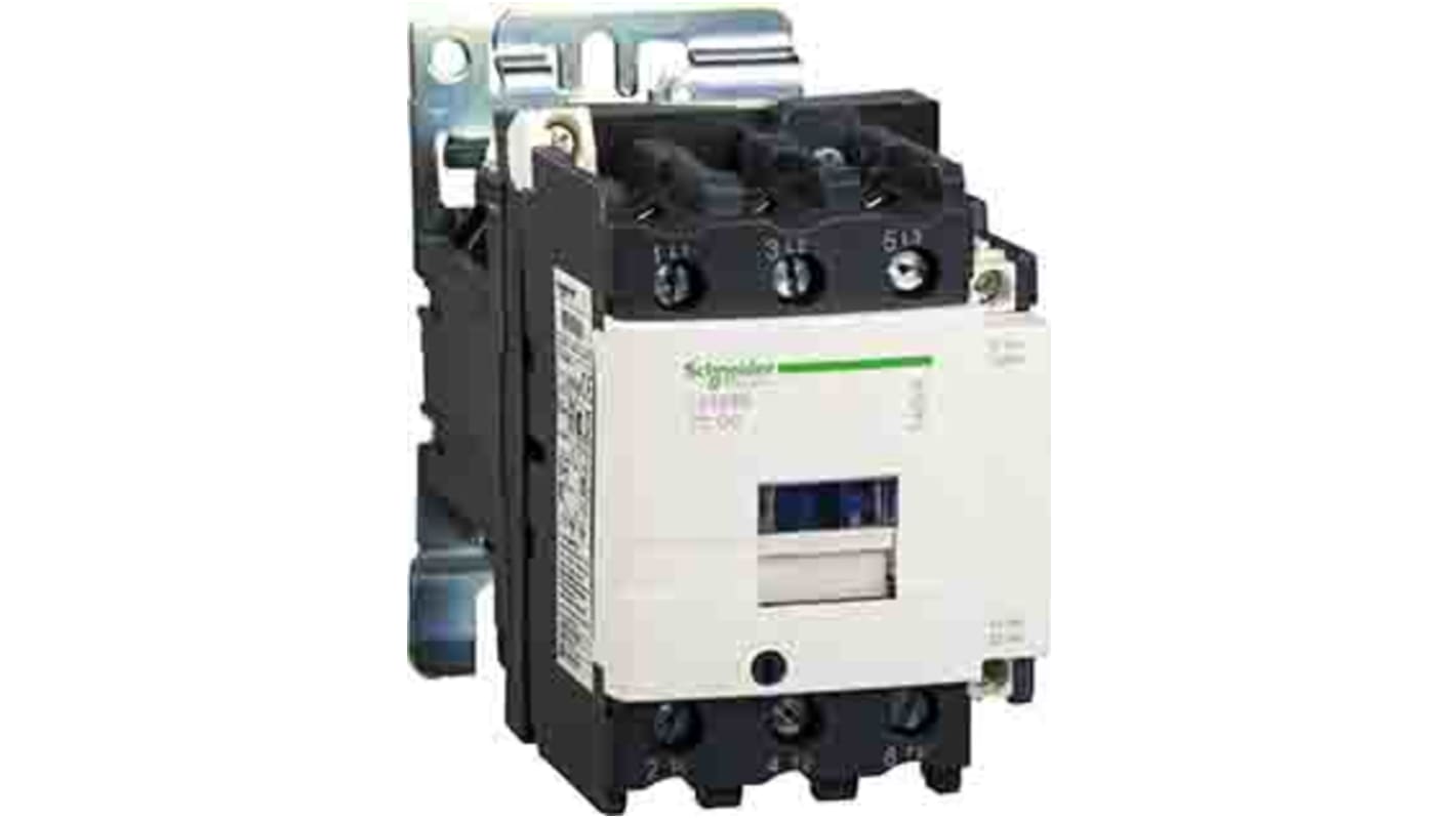 Schneider Electric TeSys D Contactor, 48 V Coil, 3-Pole, 95 A, 45 kW, 1NO + 1NC